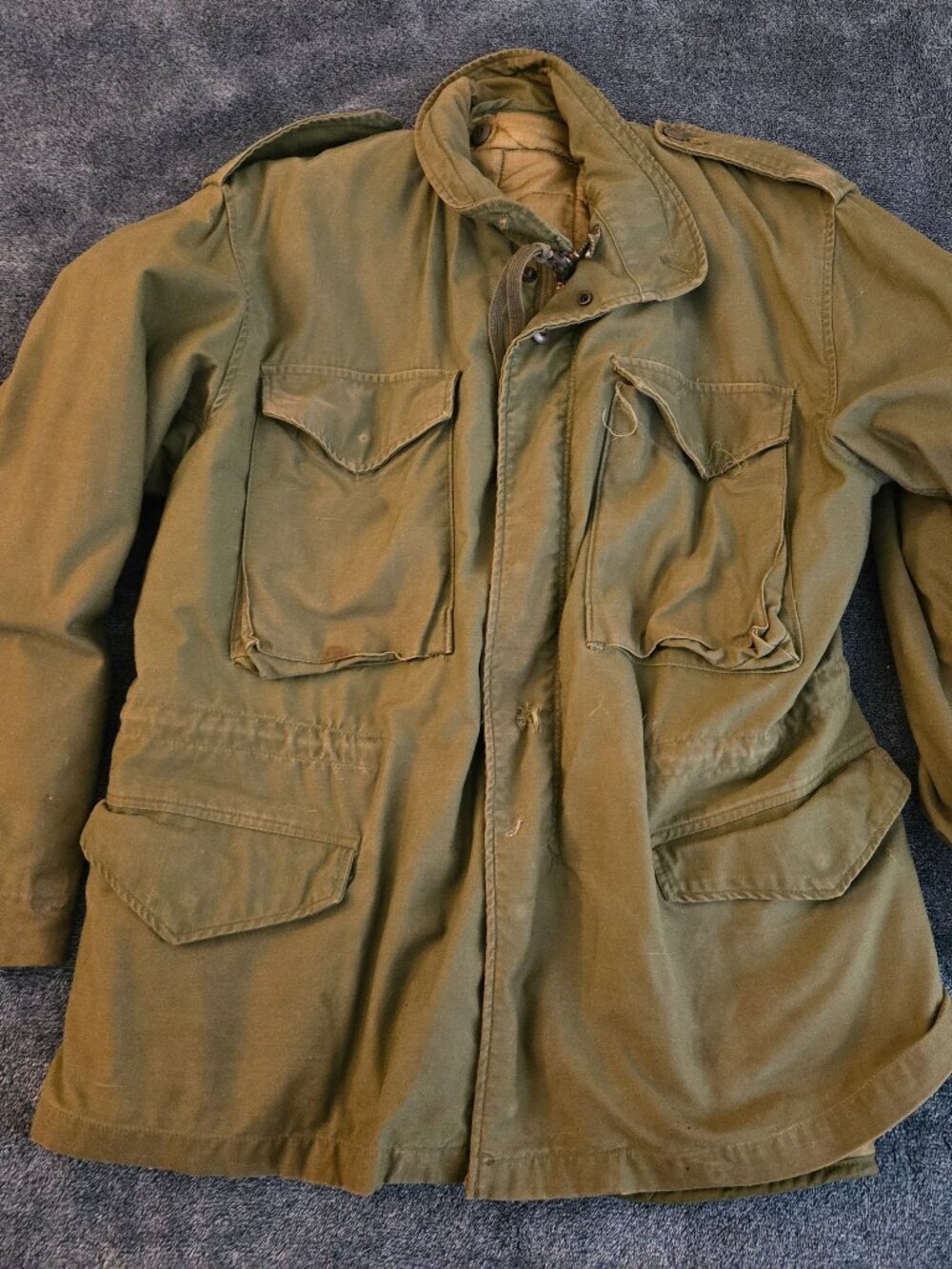 US Military Cold Weather Field Jacket Med Sh Green 8415-00-782-2938 Alpha OG-107